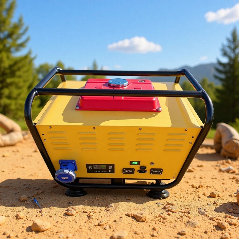 户外移动静音锂电发电机220v10000w 磷酸铁锂 户外便携式电源